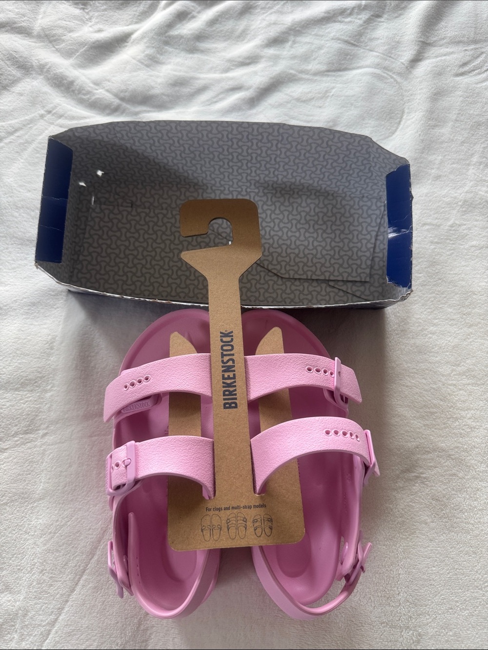New in box Birkenstock Kids Pink Two-Strap EVA Sandals